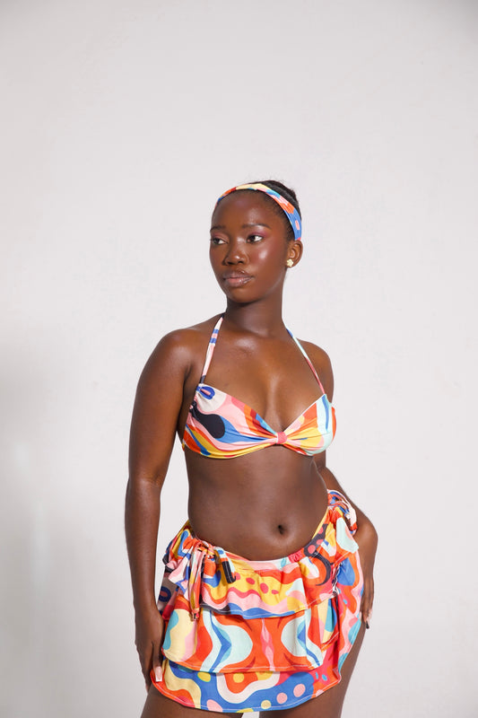 Tropical Canvas skirt Only