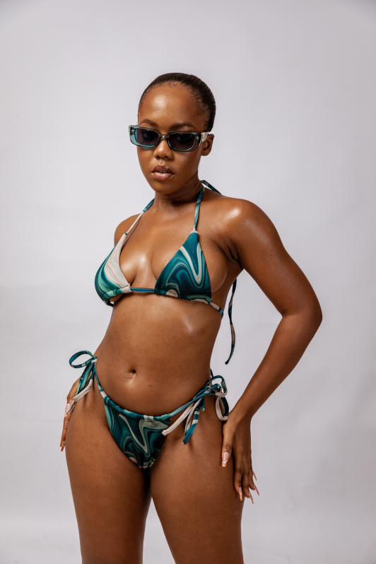 Teal bikini
