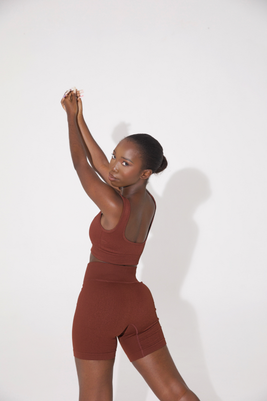 Chocolate | Crop Top + Shorts