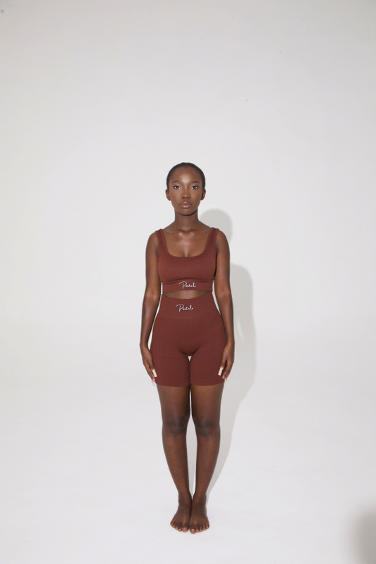 Chocolate | Crop Top + Shorts