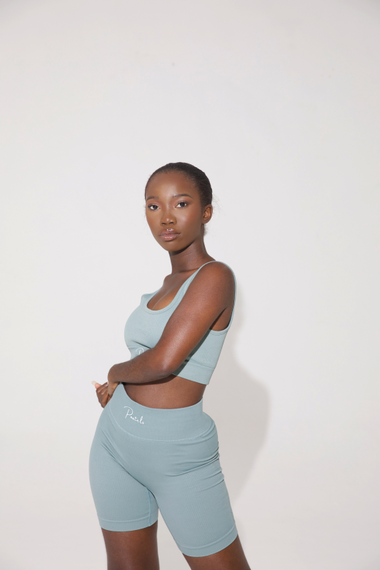 Sapphire | Crop Top + Shorts