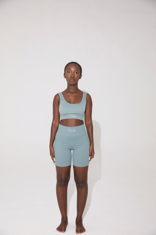 Sapphire | Crop Top + Shorts