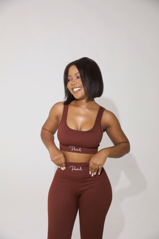 Chocolate | Crop Top + Leggings