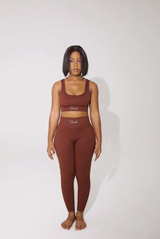 Chocolate | Crop Top + Leggings