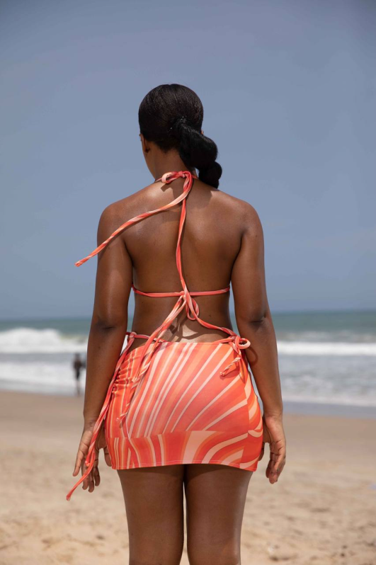 Orange Soda Short Skirt